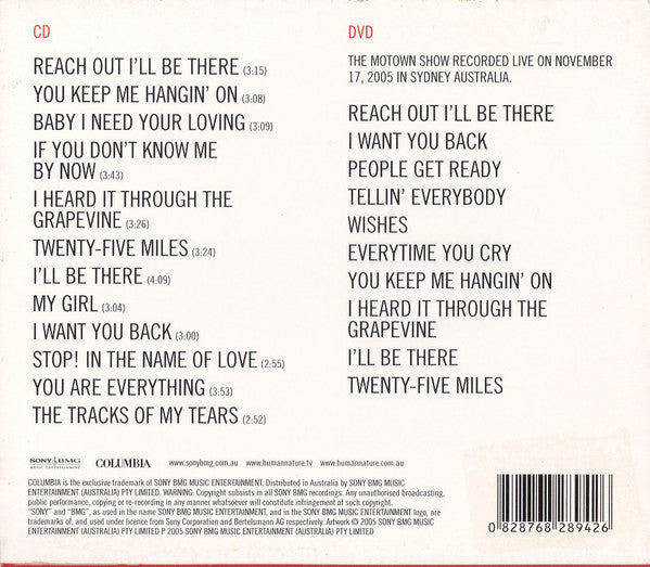 Human Nature : Reach Out: The Motown Record (CD, Album + DVD-V + Ltd)