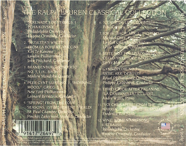 Various : The Ralph Lauren Classical Collection (CD, Comp)
