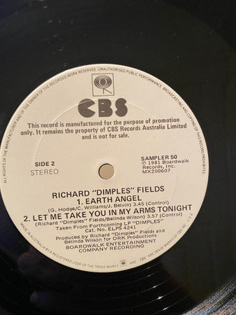 Richard 'Dimples' Fields : She's Got Papers On Me (12", EP, Promo, W/Lbl)