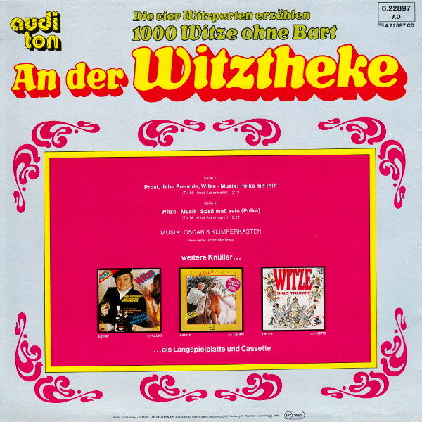 Unknown Artist : An Der Witztheke (Die Vier Witzperlen Erzählen 1000 Witze Ohne Bart) (LP, Album)