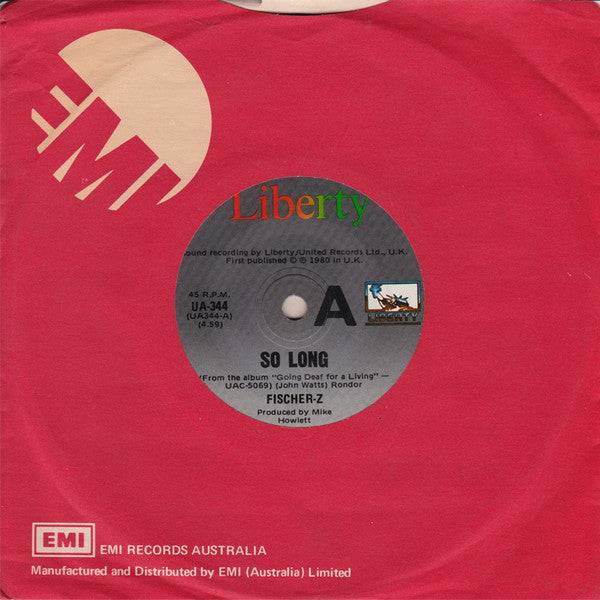 Fischer-Z : So Long (7", Single)