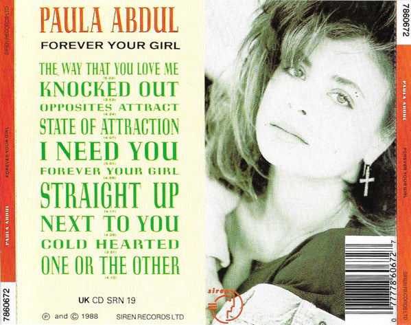 Paula Abdul : Forever Your Girl (CD, Album, RE)