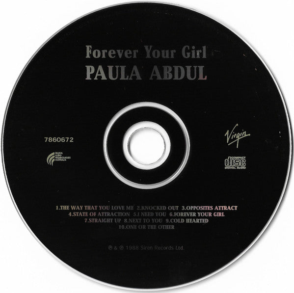 Paula Abdul : Forever Your Girl (CD, Album, RE)