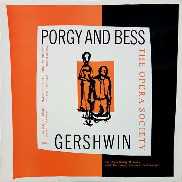 George Gershwin, The Opera Society Orchestra And The Opera Society Chorus, Paul Belanger : Porgy And Bess (Concert Version) (LP)