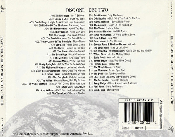 Various : The Best Sixties Album In The World...Ever! (2xCD, Comp)