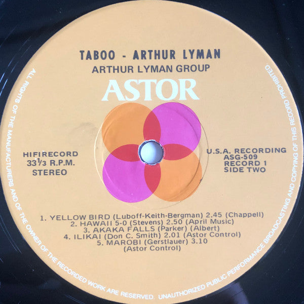 Arthur Lyman Group* : Taboo - The Exotic Sounds Of Arthur Lyman (3xLP, Album, Comp)