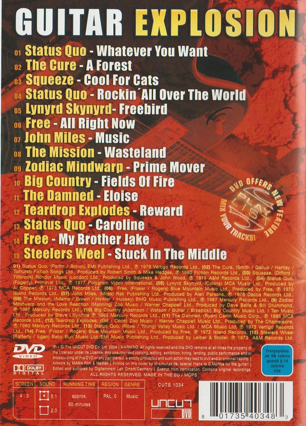 Various : Guitar Explosion (DVD-V, Comp, Multichannel, PAL)