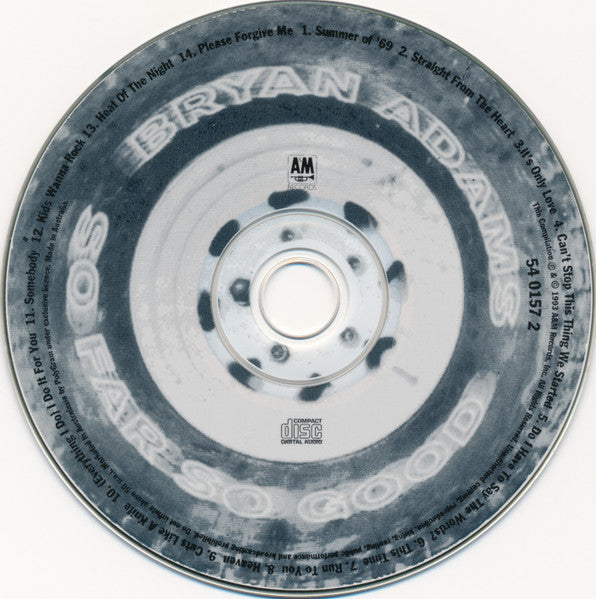 Bryan Adams : So Far So Good (CD, Comp, S/Edition, Gol)