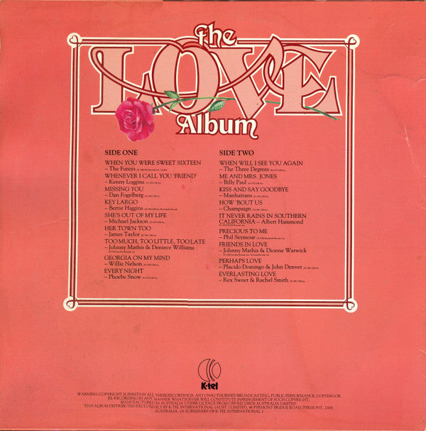 Various : The Love Album (LP, Comp, Ltd)