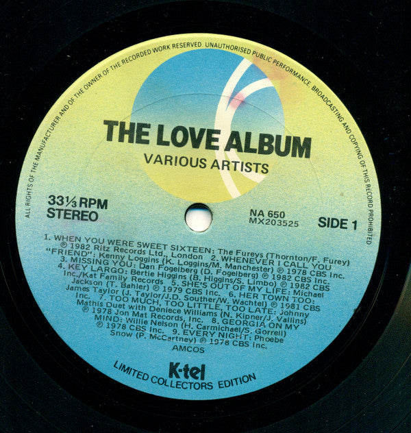 Various : The Love Album (LP, Comp, Ltd)