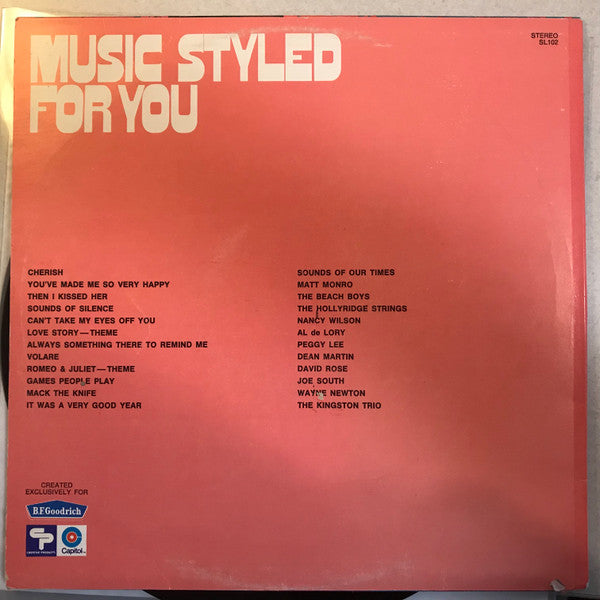 Various : B.F. Goodrich Presents Music Styled For You (LP, Album, Comp)