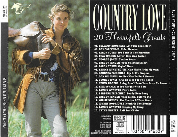 Various : Country Love - 20 Heartfelt Greats (CD, Comp)