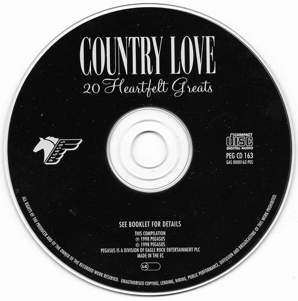 Various : Country Love - 20 Heartfelt Greats (CD, Comp)
