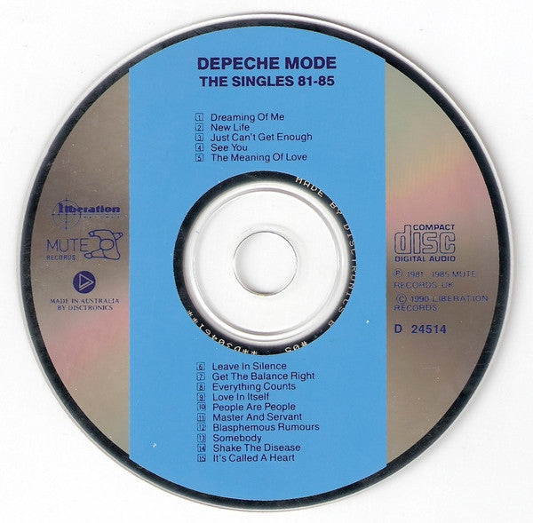 Depeche Mode : The Singles 81 → 85 (CD, Comp, RE)