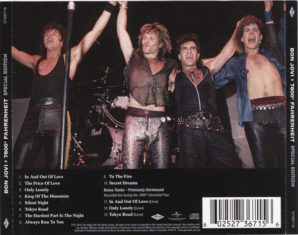 Bon Jovi : 7800° Fahrenheit (CD, Album, RE, S/Edition)