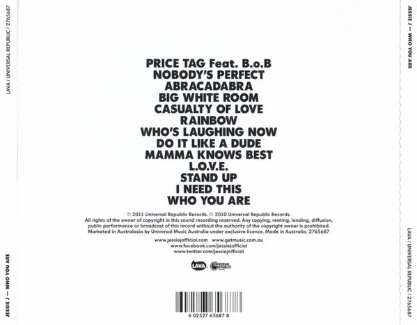 Jessie J : Who You Are (CD, Album)
