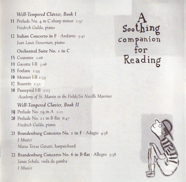 Johann Sebastian Bach : Bach For Book Lovers (A Soothing Companion For Reading) (CD, Comp)