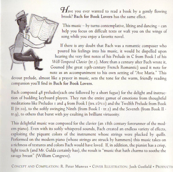 Johann Sebastian Bach : Bach For Book Lovers (A Soothing Companion For Reading) (CD, Comp)