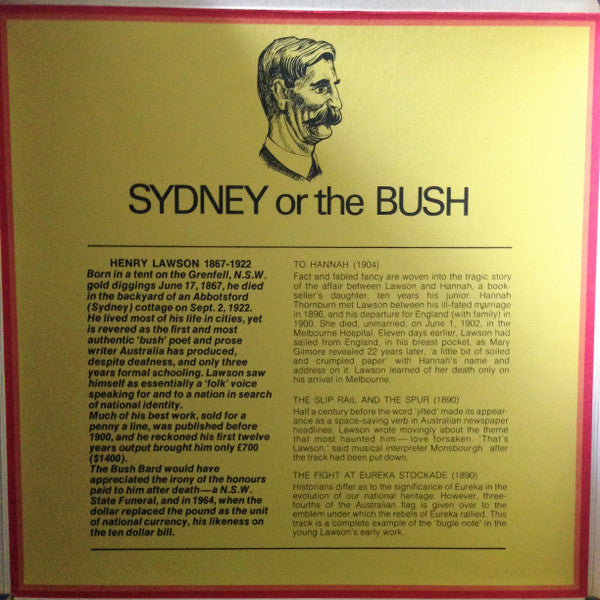 Shirley Jacobs, Ade Monsbourgh, Henry Lawson : Sydney Or The Bush (7", EP, S/Edition, Ree)
