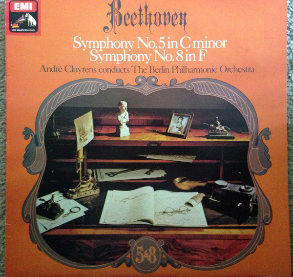 Ludwig van Beethoven, André Cluytens Conducts Berliner Philharmoniker : Symphony No. 5 In C Minor, Symphony No. 8 In F (LP)
