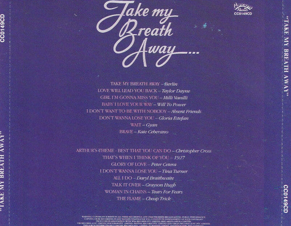 Various : Take My Breath Away... (CD, Comp)