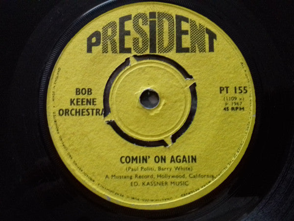 Felice Taylor / Bob Keene Orchestra : I Feel Love Comin' On / Comin' On Again (7", Single, Promo, 4-P)