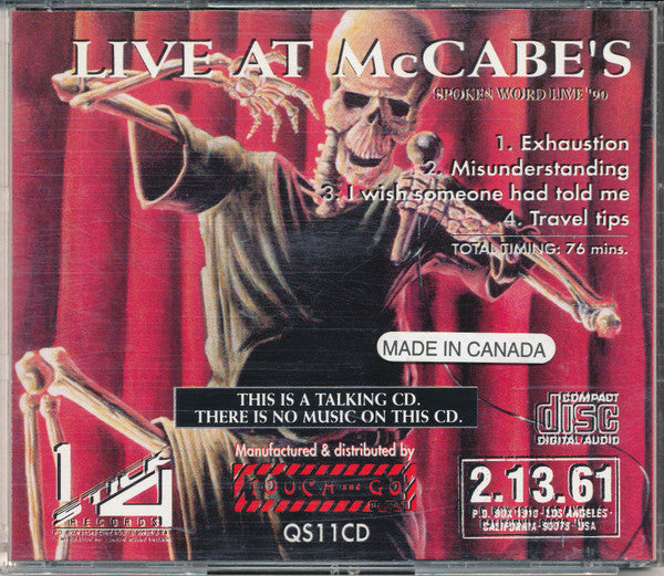 Henry Rollins : Live At McCabe's (CD, Album, RP)