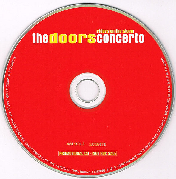 Jaz Coleman / Nigel Kennedy : Riders On The Storm - The Doors Concerto (CD, Promo)