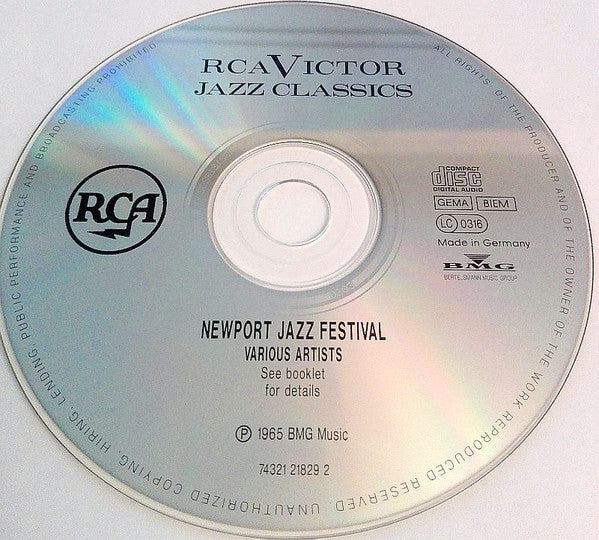 Various : Great Moments In Jazz Re-Created At The Newport Jazz Festival (CD, Album)