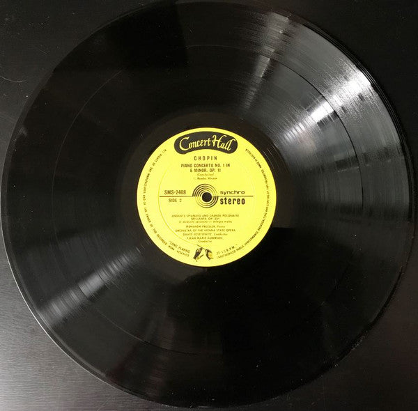 Chopin*, Menahem Pressler, Orchestra Of The Vienna State Opera*, David Josefowitz & Jean-Marie Auberson : Piano Concerto No 1 in E Minor, Op 11  (LP, Album, Club, Syn)