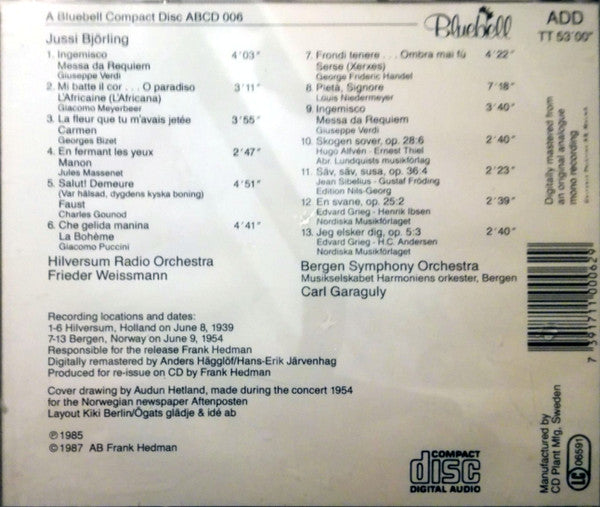 Jussi Björling : Live! Holland 1939, Norway 1954 (CD, Album, Mono, RM)