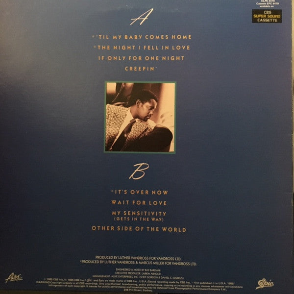 Luther Vandross : The Night I Fell In Love (LP, Album)