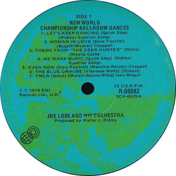 Joe Loss & His Orchestra : New World Championship Ballroom Dances (LP, Album, Club)
