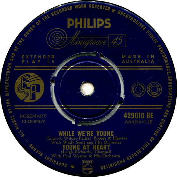 Rosemary Clooney : You Make Me Feel So Young (7", EP)