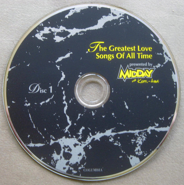 Various : The Greatest Love Songs Of All Time - Presented By Midday With Kerri-Anne (2xCD, Comp)