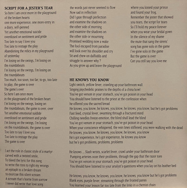 Marillion : Script For A Jester's Tear (CD, Album, RE)