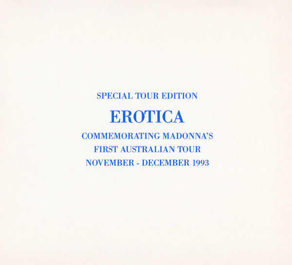 Madonna : Erotica (CD, Album, Num, RE, S/Edition, Col)
