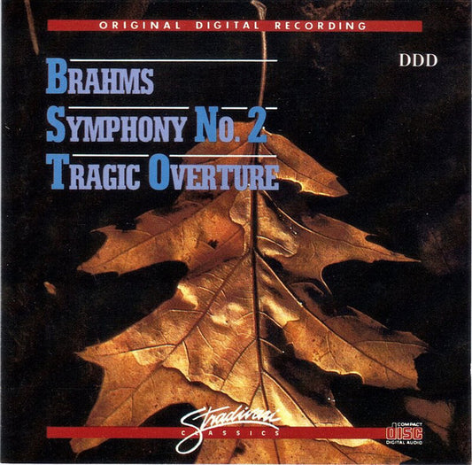 Brahms*, Libor Pesek*, Slovak Philharmonic Orchestra : Symphony No. 2 In D-major, Op. 73/Tragic Overture (CD, Album)