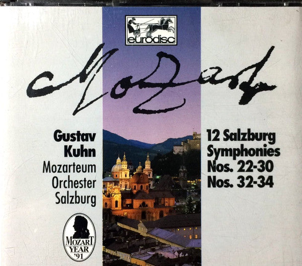 Wolfgang Amadeus Mozart, Gustav Kuhn, Das Mozarteum Orchester Salzburg : 12 Salzburg Symphonies Nos. 22-30 & Nos. 32-34 (3xCD, Comp)
