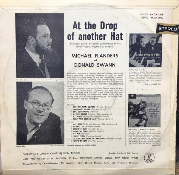 Flanders & Swann : At The Drop Of Another Hat (LP, Album)