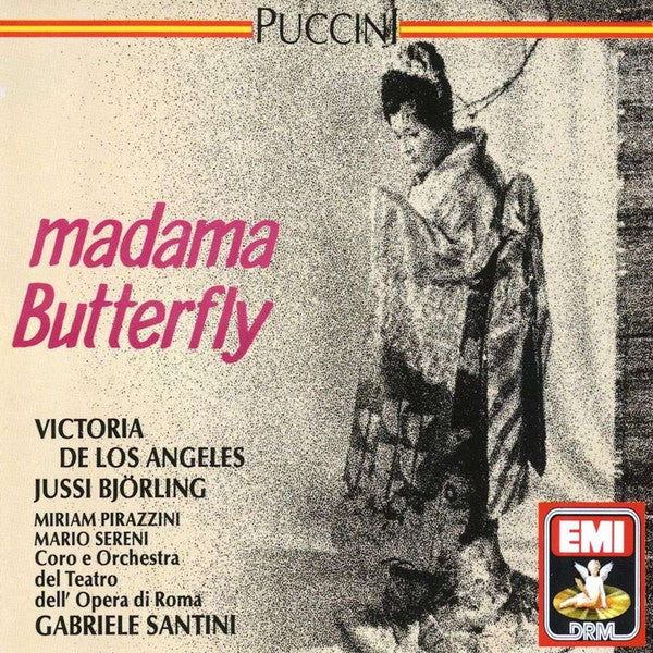 Puccini* - Victoria De Los Angeles, Jussi Björling, Miriam Pirazzini, Mario Sereni, Coro* E Orchestra Del Teatro Dell'Opera Di Roma, Gabriele Santini (2) : Madama Butterfly (2xCD, Album, RE, RM, DRM)