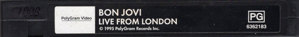 Bon Jovi : Live From London (VHS, PAL)