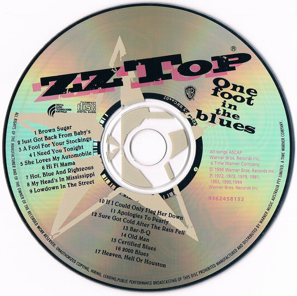 ZZ Top : One Foot In The Blues (CD, Comp)