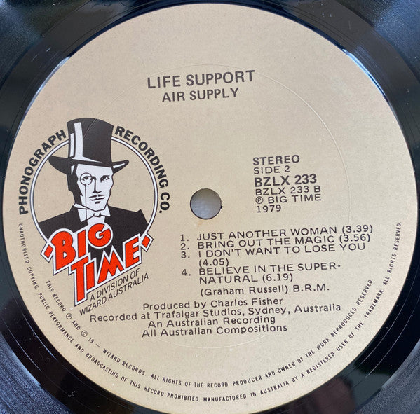 Air Supply : Life Support (LP, Album)