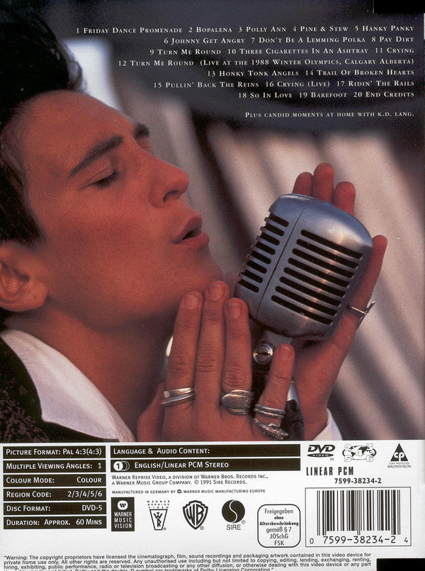 k.d. lang : Harvest Of Seven Years (Cropped And Chronicled) (DVD-V, Comp, Copy Prot., PAL)
