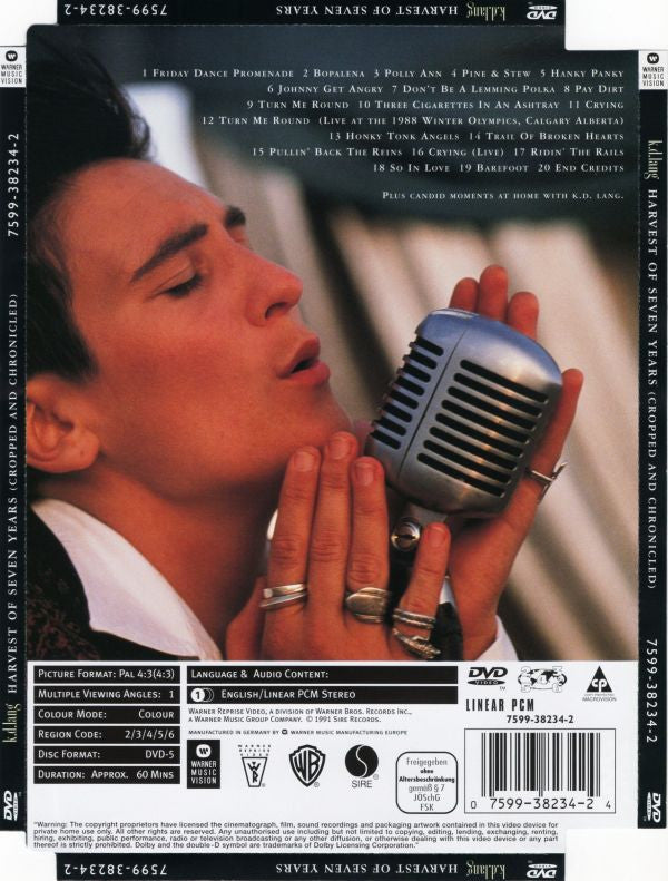 k.d. lang : Harvest Of Seven Years (Cropped And Chronicled) (DVD-V, Comp, Copy Prot., PAL)