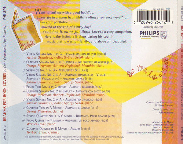 Brahms* : Brahms For Book Lovers (A Cozy Companion For Reading) (CD, Comp)