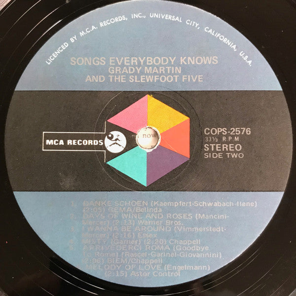 Grady Martin And The Slew Foot Five : Songs Everybody Knows (LP)