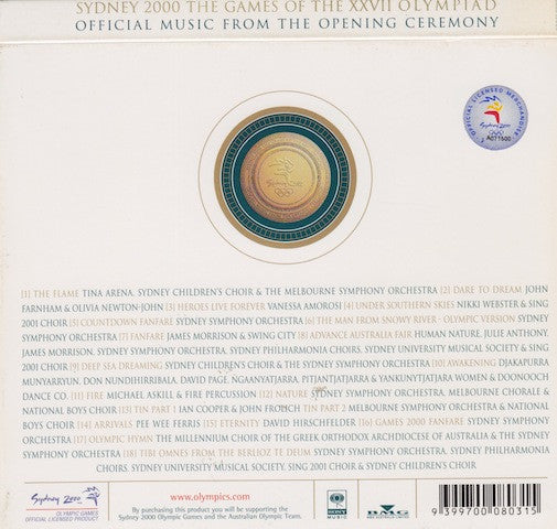 Various : Sydney 2000 The Games Of The XXVII Olympiad (Official Music From The Opening Ceremony) (CD, Album, Ltd)