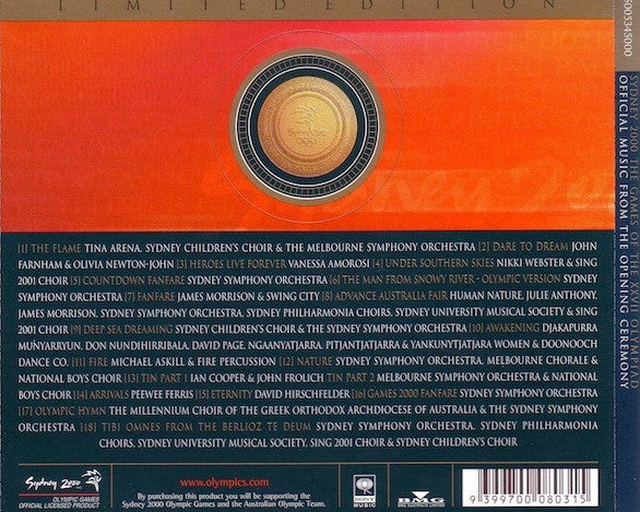 Various : Sydney 2000 The Games Of The XXVII Olympiad (Official Music From The Opening Ceremony) (CD, Album, Ltd)